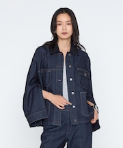 ダック/中空デニム カバーオール