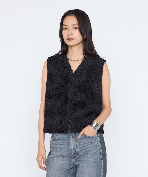 立体テープ刺繍 2WAYジレ