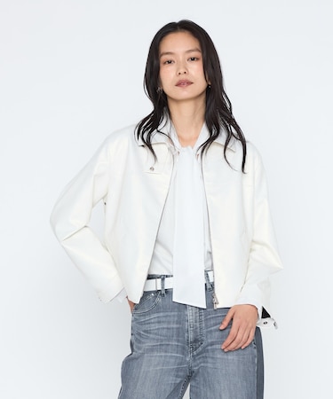 パール加工エコレザー シングルライダース