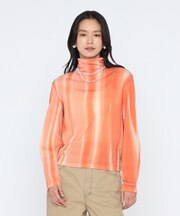 コットンチュール プリントスキントップス