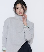 天竺編み ファインラメニットプルオーバー