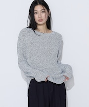 〔 TALLサイズ 〕 和紙混杢ニット プルオーバー