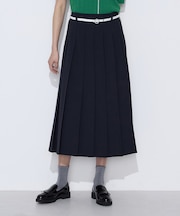 T／W2WAYストレッチ 単品プリーツスカート