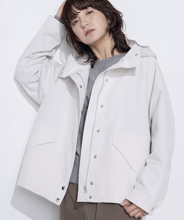 〔 +サイズ 〕 キュプラ綿グログラン マウンテンパーカー