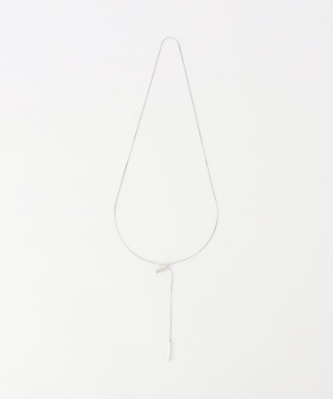 スクエアパーツスライド ネックレス