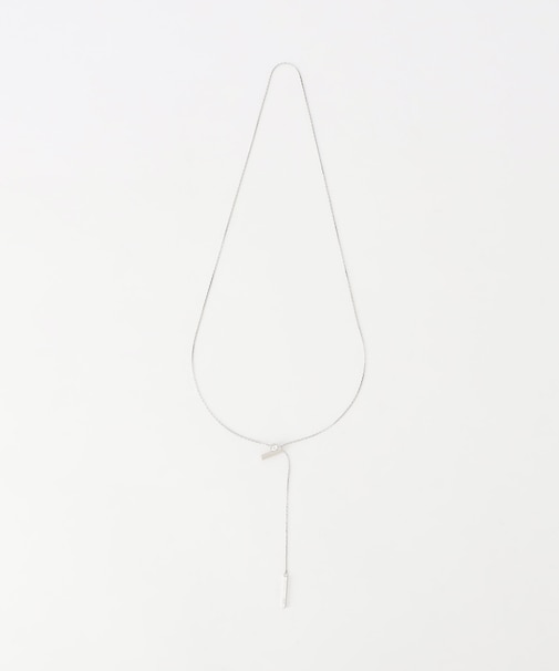 スクエアパーツスライド ネックレス