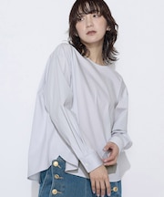 〔 +サイズ 〕 トリコット ジャージーブラウス
