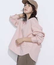 〔 +サイズ 〕 トリコット ジャージーブラウス