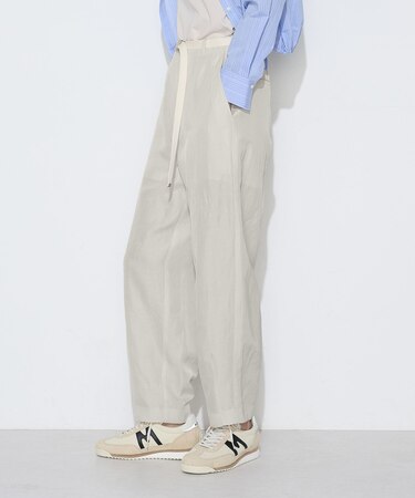 〔 Sサイズ 〕 キュプラリネン/トリアセリネンサテン バレルシルエットパンツ