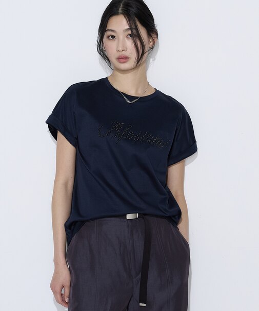 〔 TALLサイズ 〕 コットンスムース パールTシャツ