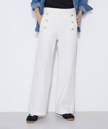 11ozストレッチデニム セーラーデニムパンツ