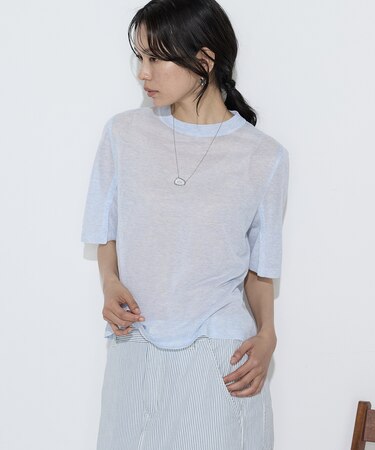 〔 TALLサイズ 〕 レーヨンイタリア糸 半袖プルオーバー