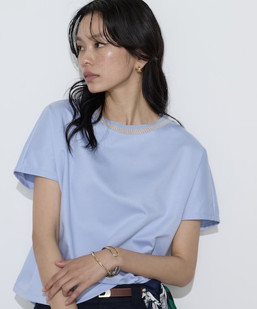 〔 Sサイズ 〕 ダブルフェイス ニット付きTシャツ