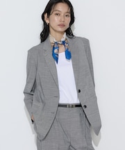 〔 TALLサイズ 〕 ストレッチミニ千鳥 ジャケット