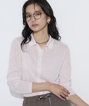 〔 TALLサイズ 〕 レーヨンイタリア糸 ワイドリブポロカーディガン