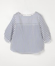 〔 TALLサイズ 〕 キュプラリネン コットンシルクストライププルオーバー