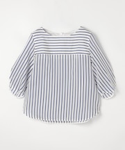 〔 Sサイズ 〕 キュプラリネン コットンシルクストライププルオーバー