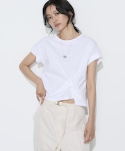 〔 Sサイズ 〕 コットン強撚ポンチ デザインタックシャツ