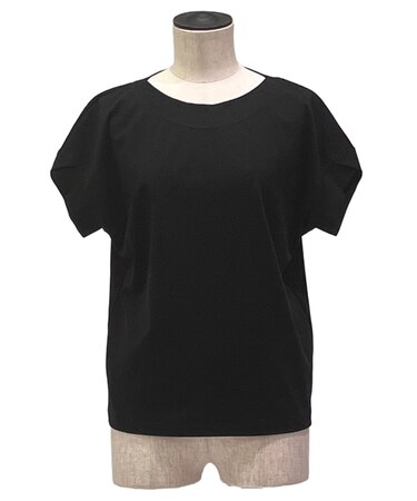 スビンプラチナムスムース ボートネックTシャツ