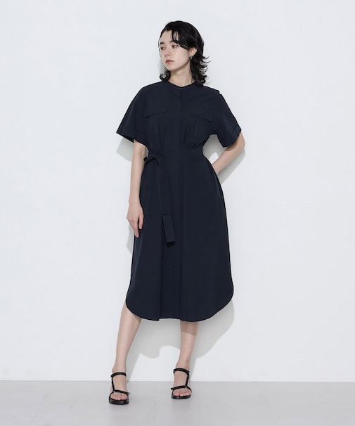 〔 Sサイズ 〕 タイプライター ロングシャツドレス