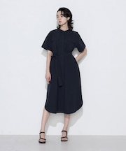 タイプライター ロングシャツドレス