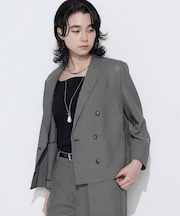 〔 TALLサイズ 〕 【セットアップ対応】シアーチェックジャケット