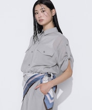 〔 TALLサイズ 〕 【セットアップ対応】【RE:撚】トリアセクールスラブ シャツ