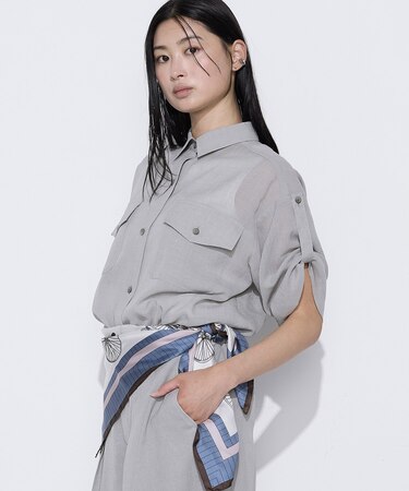 〔 TALLサイズ 〕 【セットアップ対応】【RE:撚】トリアセクールスラブ シャツ