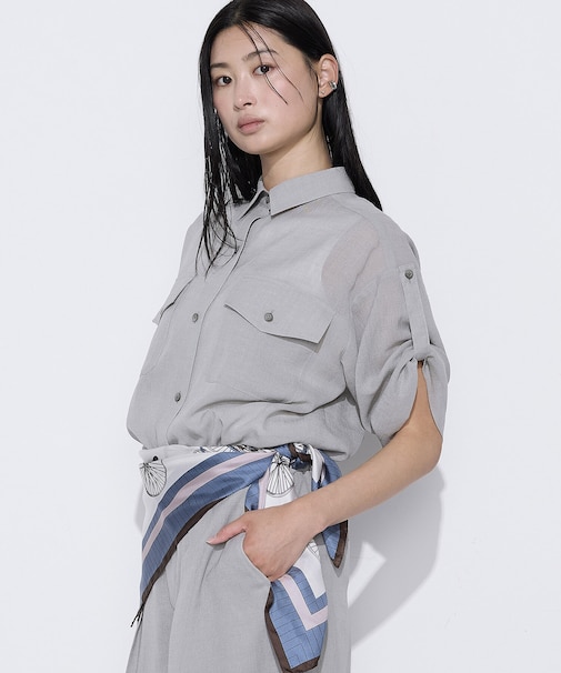〔 TALLサイズ 〕 【セットアップ対応】【RE:撚】トリアセクールスラブ シャツ