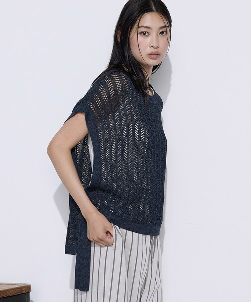 美濃和紙 ツインニットプルオーバー