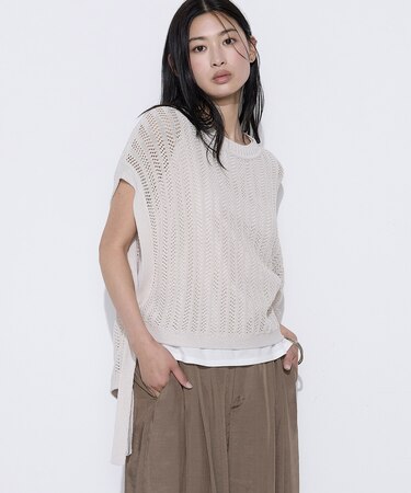 〔 Sサイズ 〕 美濃和紙 ツインニットプルオーバー
