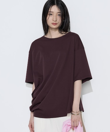 ドライスムース/スーピマバイオスムース アシンメトリーTシャツ