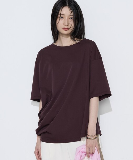 ドライスムース/スーピマバイオスムース アシンメトリーTシャツ