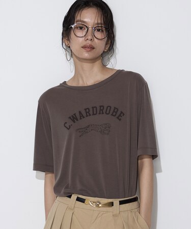 フィブリル天竺 ジャガープリントTシャツ