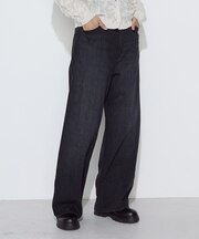 10オンスストレッチデニム バレルシルエットパンツ