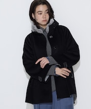 アンゴラウール・Aラインショートコート