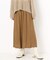 〔+サイズ〕【洗える】キュプラレーヨン ゴムガウチョパンツ
