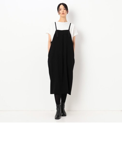 〔+サイズ〕【洗える】ぷるさらクロス 軽やかジャンスカ