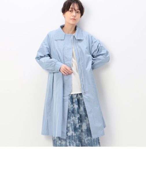 【洗える】シャンブレータフタ ライナー付き スプリングコート