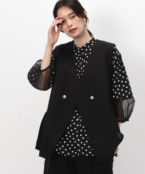 サイズ 〕 紙ツイル ジレ｜ギャバジンK．Tの通販｜&mall（アンド