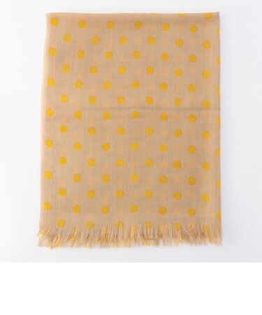 ウールストール 千鳥＆ドットプリントストール