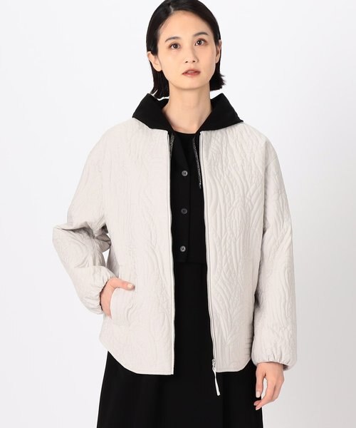 バティック柄キルト ノーカラーブルゾン｜ギャバジンK．Tの通販