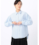 ストライプブロード お袖たっぷりストライプブラウス