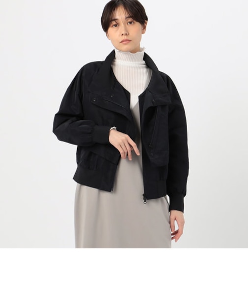 【レイヤード】シャンブレータフタ ブルゾン