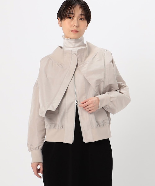 サイズ 〕 和紙混ツィード フード襟ブルゾン｜ギャバジンK．Tの通販