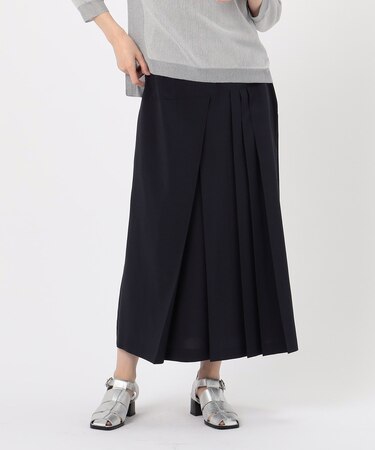ストレッチタッサー ランダムプリーツスカート