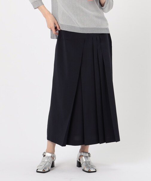 ストレッチタッサー ランダムプリーツスカート