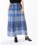 〔 +サイズ 〕 ラミーコットンチェック スカート