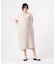 〔 +サイズ 〕 アセテートリネンタッサー  クルーネックロングシャツジレ