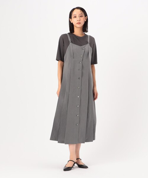 ケーブルニットベスト付き ワンピース｜ギャバジンK．Tの通販｜&mall